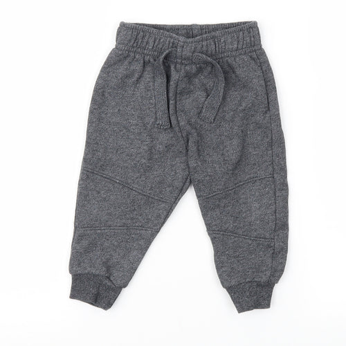 Rebel Baby Grey   Jogger Trousers Size 9-12 Months
