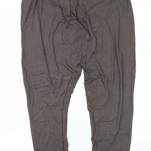 TU Womens Brown  Jersey Harem Trousers Size M L29 in