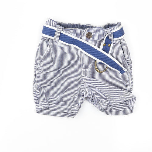 H&M Boys Blue Striped  Cropped Trousers Size 3-6 Months