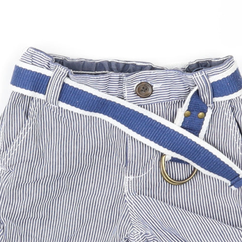 H&M Boys Blue Striped  Cropped Trousers Size 3-6 Months