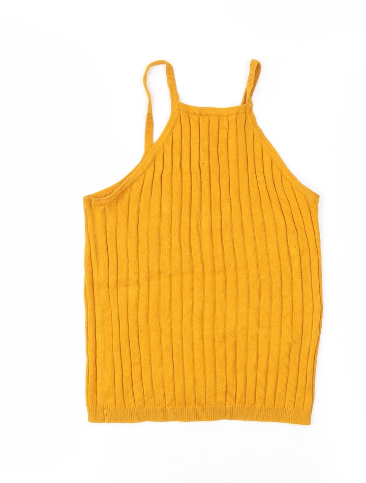 Atmosphere Womens Yellow Knit Pullover Jumper Size 6