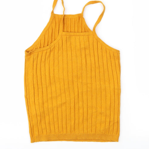 Atmosphere Womens Yellow  Knit Pullover Jumper Size 6