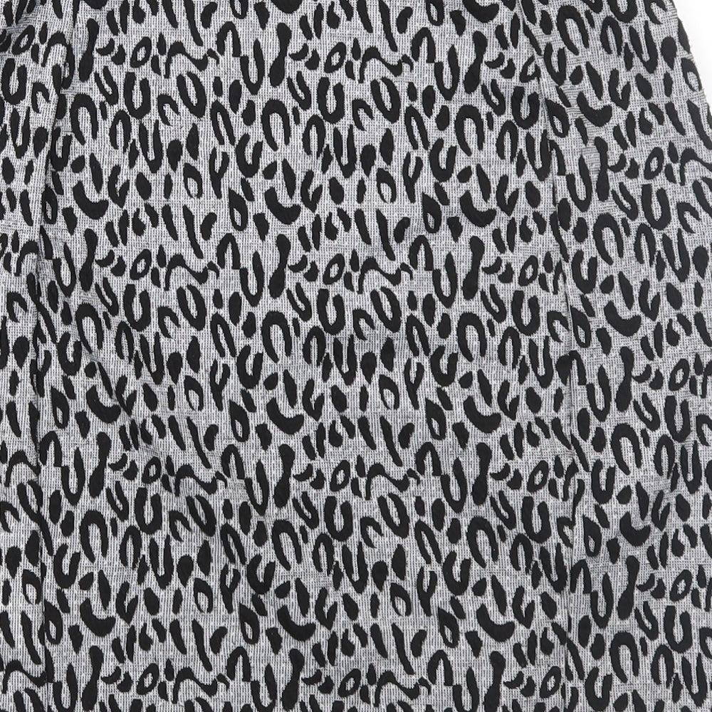 Papaya Womens Grey Animal Print  Straight & Pencil Skirt Size 10