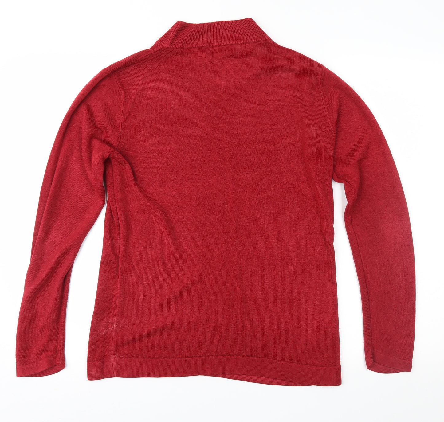 Papaya Womens Red  Knit Pullover Jumper Size 12