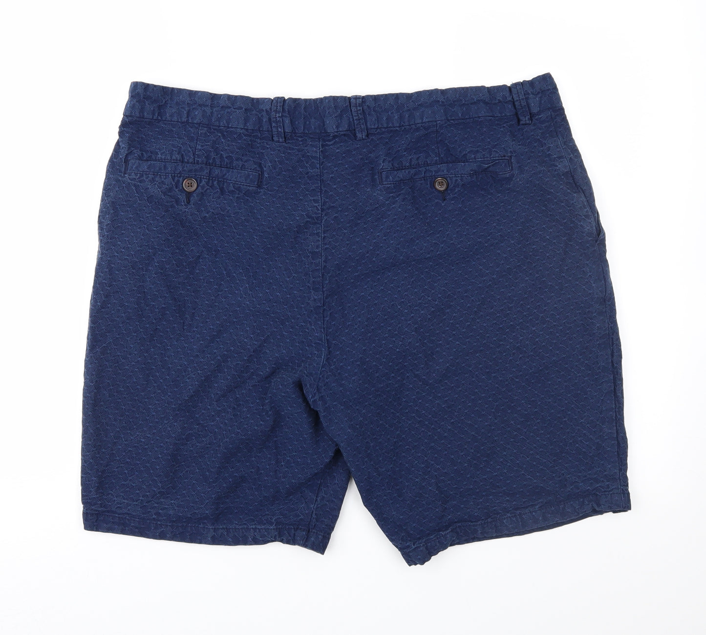 George Mens Black Geometric  Chino Shorts Size 40 in