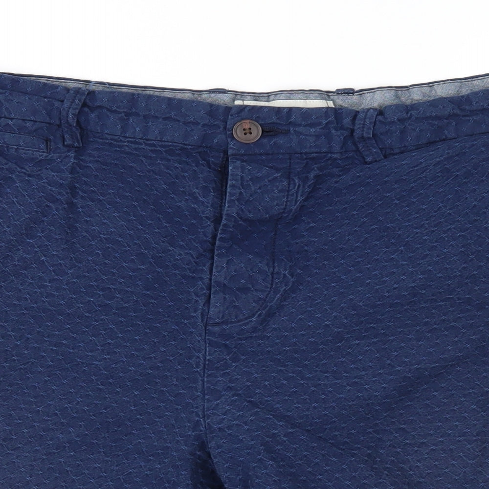George Mens Black Geometric  Chino Shorts Size 40 in