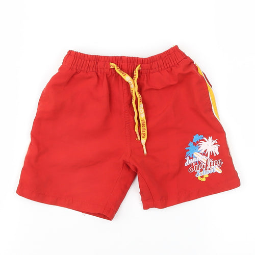 Earlydays Boys Red   Cropped Trousers Size 12-18 Months