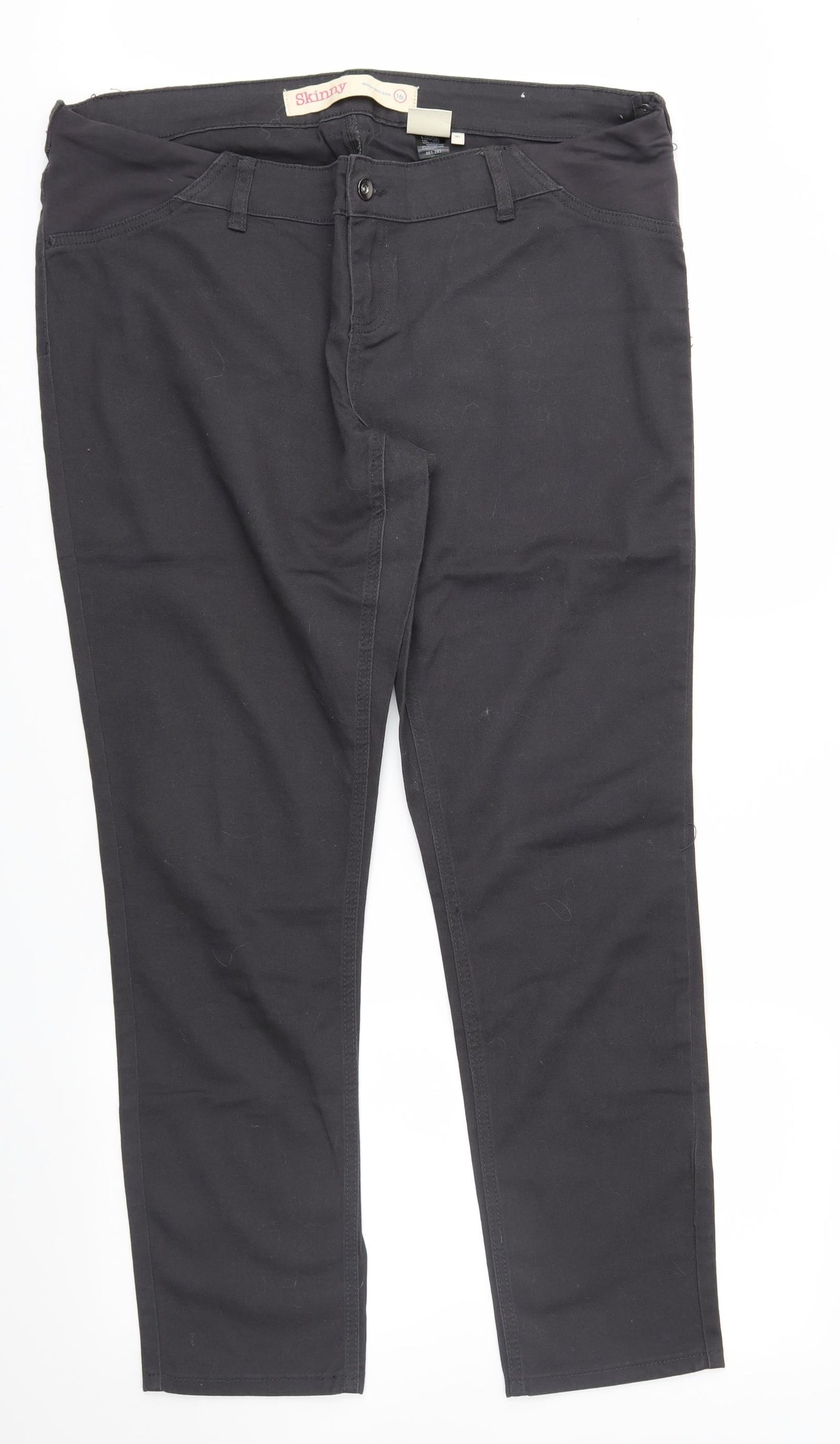 NEXT Womens Grey  Denim Straight Jeans Size 16 L29 in