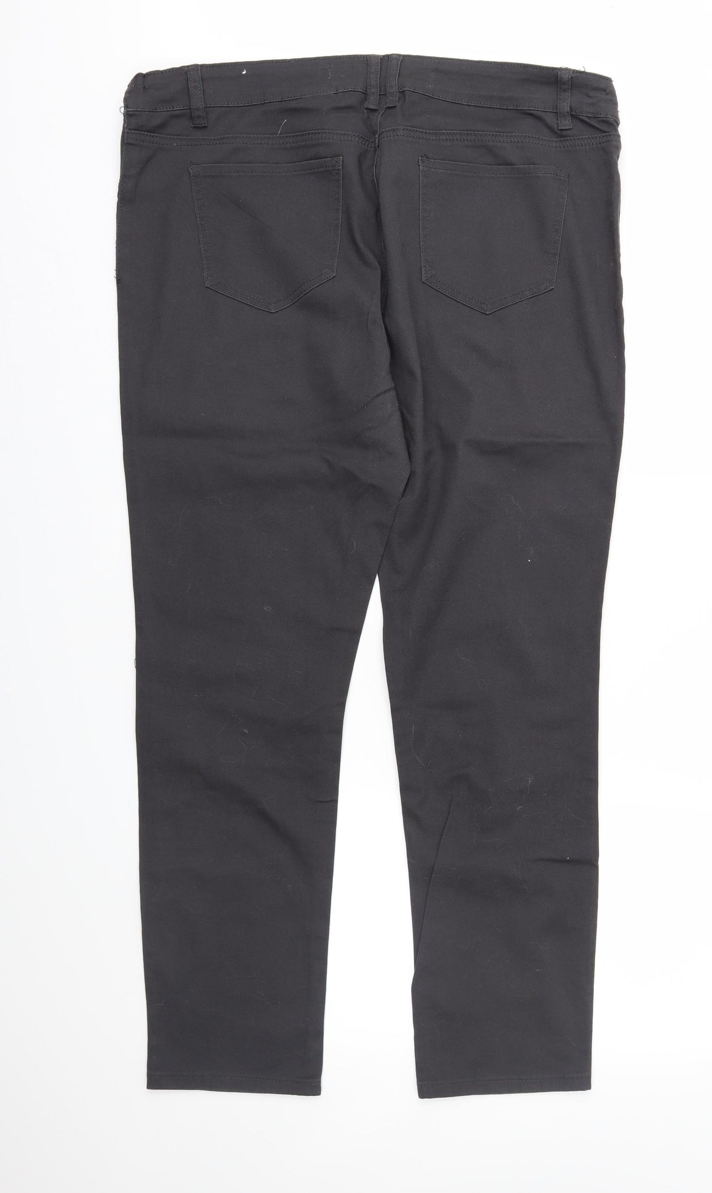NEXT Womens Grey  Denim Straight Jeans Size 16 L29 in