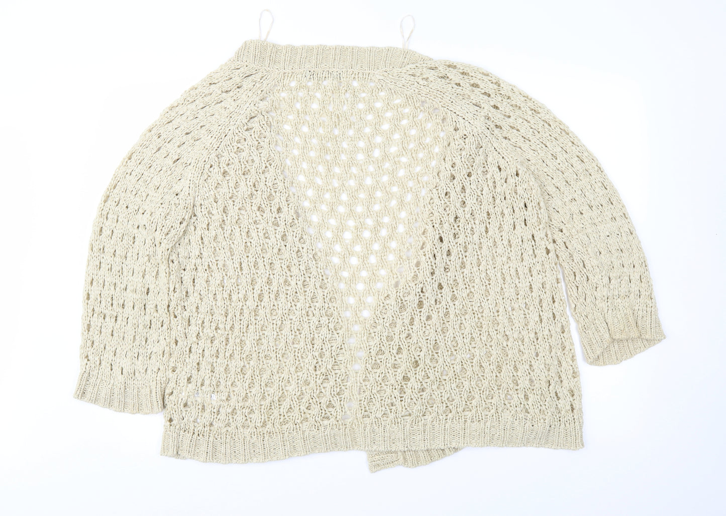 George Womens Beige  Knit Cardigan Jumper Size 18