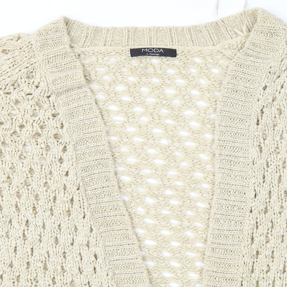 George Womens Beige  Knit Cardigan Jumper Size 18