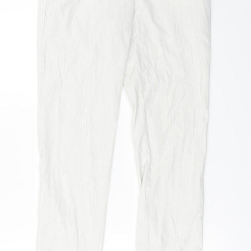 H&M Womens Ivory   Trousers  Size 6 L27 in