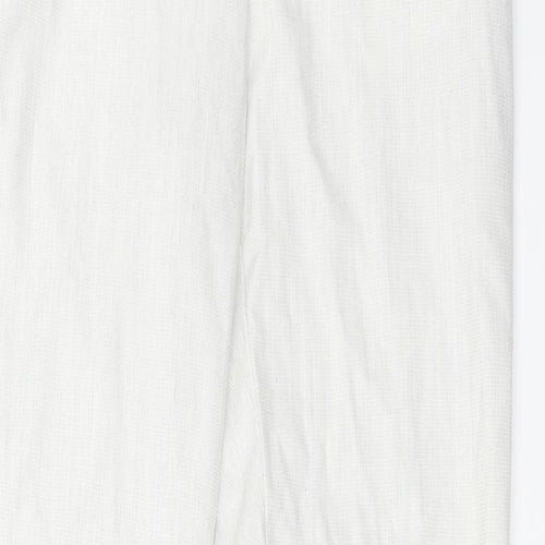 H&M Womens Ivory   Trousers  Size 6 L27 in
