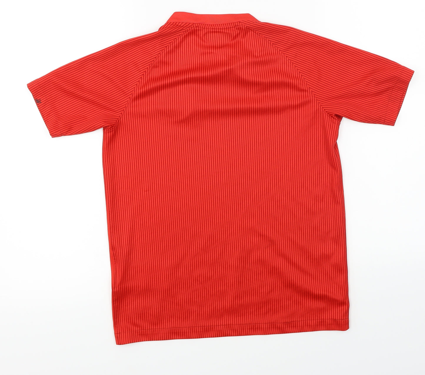England  Boys Red Striped  Basic T-Shirt Size M