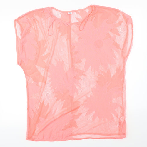 F&F  Womens Pink Floral  Basic Blouse Size S