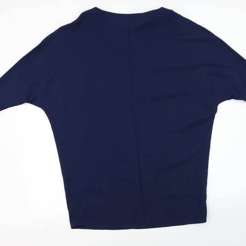 Preworn  Womens Blue   Basic Blouse Size 4