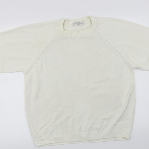 Marks and Spencer  Womens White Paisley  Pullover Jumper Size 16