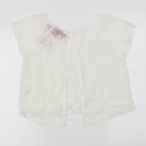 Boohoo  Womens White   Basic T-Shirt Size 10