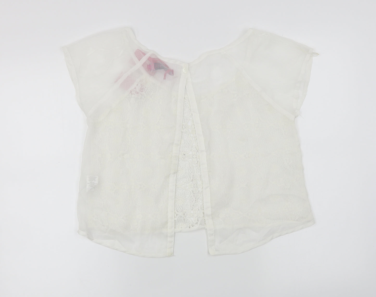 Boohoo  Womens White   Basic T-Shirt Size 10
