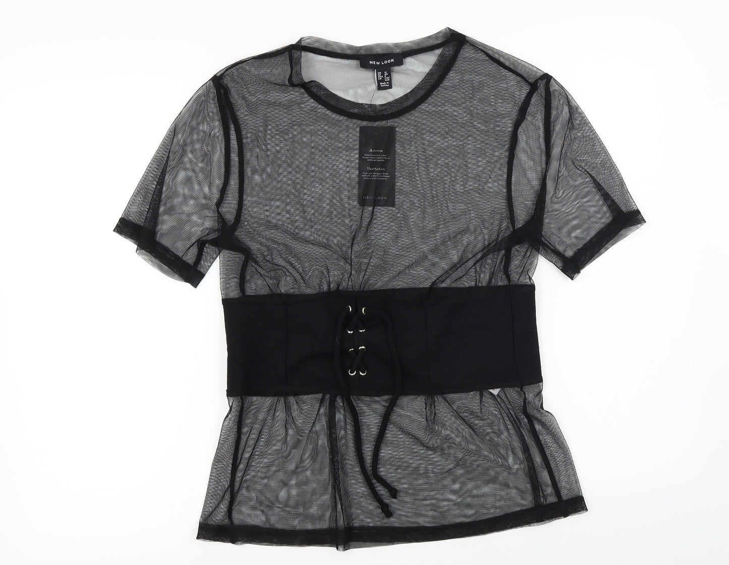 New Look Womens Black   Basic T-Shirt Size 12