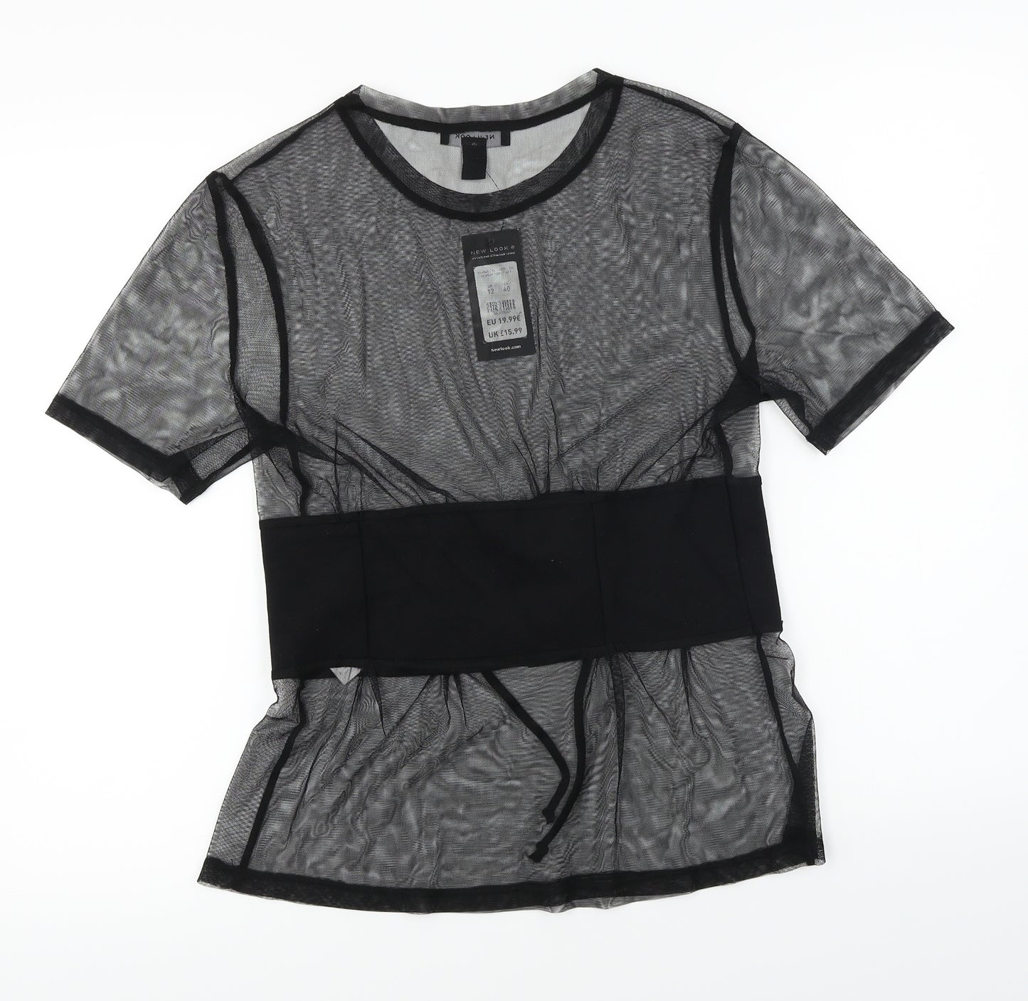 New Look Womens Black   Basic T-Shirt Size 12