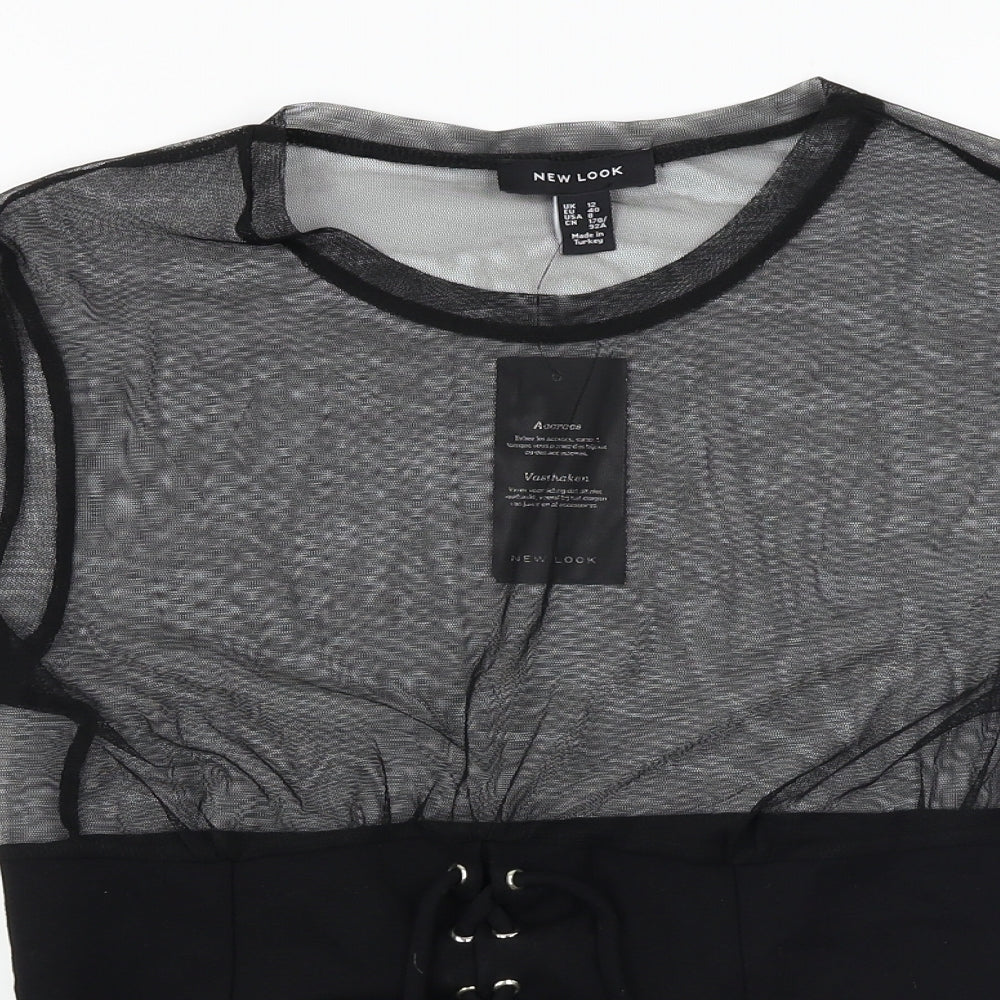 New Look Womens Black   Basic T-Shirt Size 12