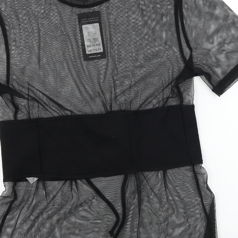New Look Womens Black   Basic T-Shirt Size 12