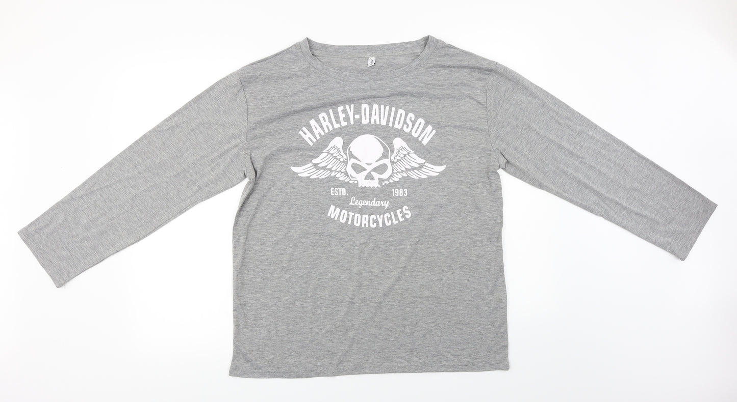 MissLook  Womens Grey   Basic T-Shirt Size L