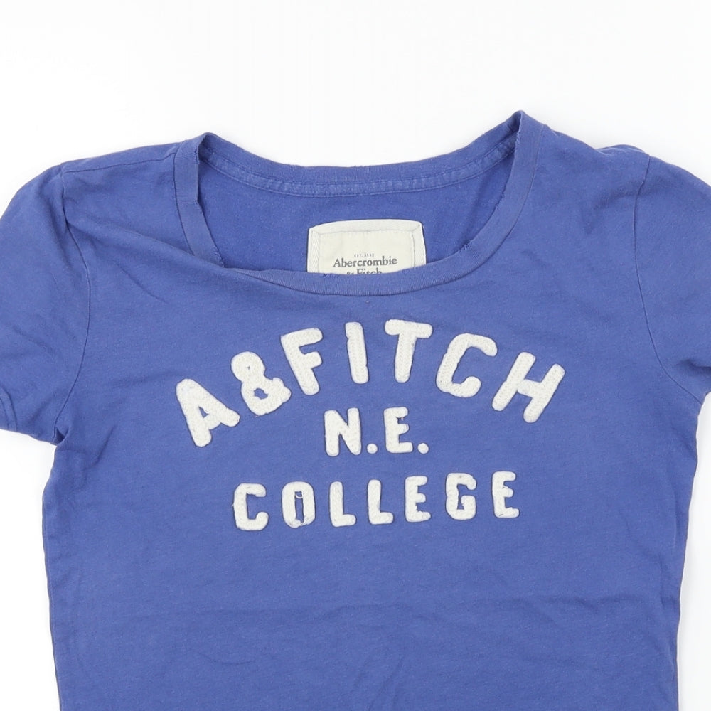 Abercrombie & Fitch  Womens Blue   Basic T-Shirt Size S