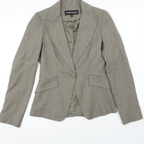 Warehouse  Womens Beige   Jacket Coat Size 8