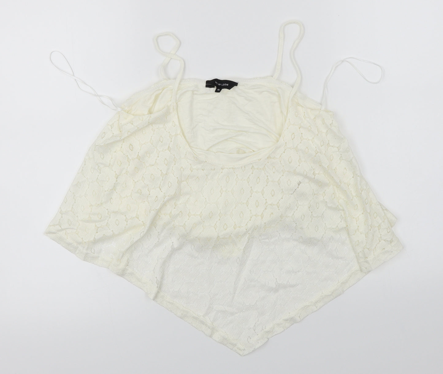 New Look  Womens Ivory   Basic T-Shirt Size 14