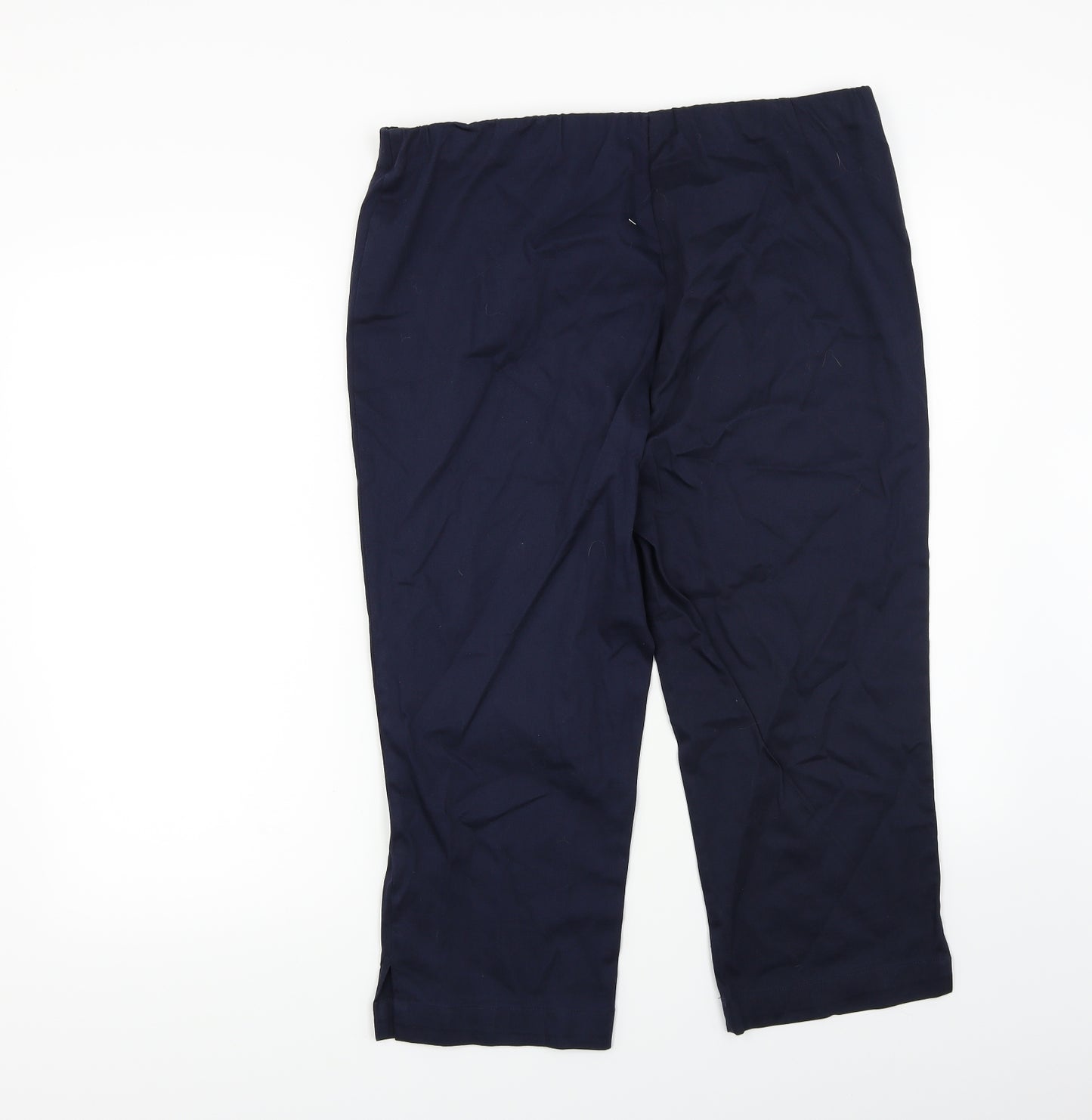 Classics Womens Blue   Cropped Trousers Size 14 L20 in