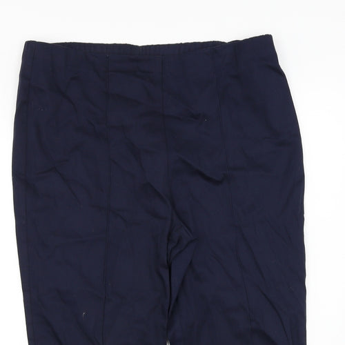 Classics Womens Blue   Cropped Trousers Size 14 L20 in