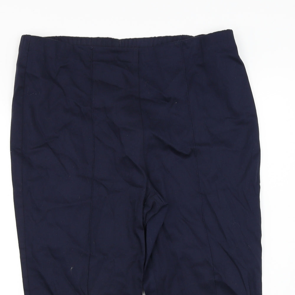 Classics Womens Blue   Cropped Trousers Size 14 L20 in