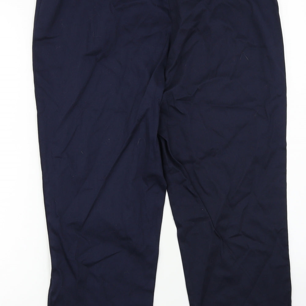 Classics Womens Blue   Cropped Trousers Size 14 L20 in
