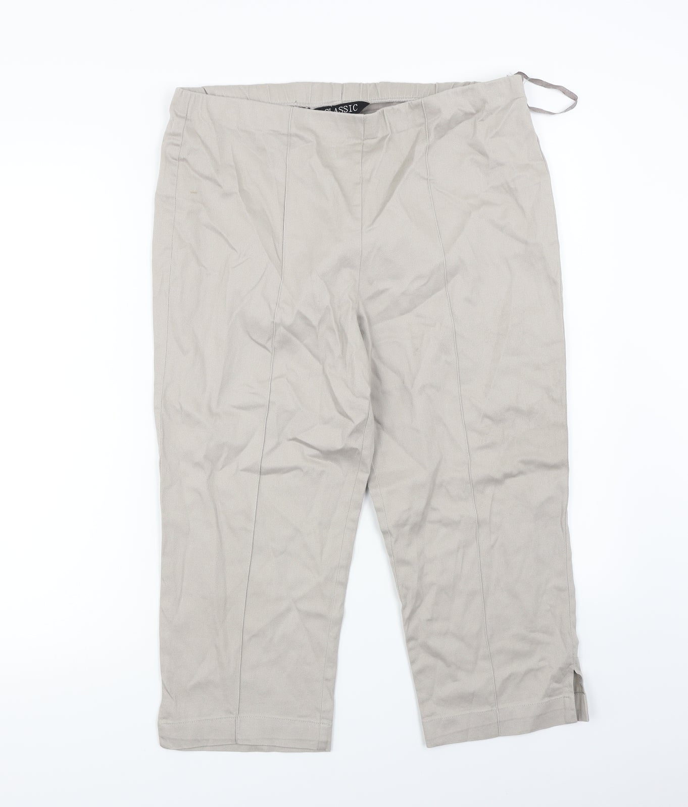 Classics Womens Beige   Trousers  Size 14 L20 in
