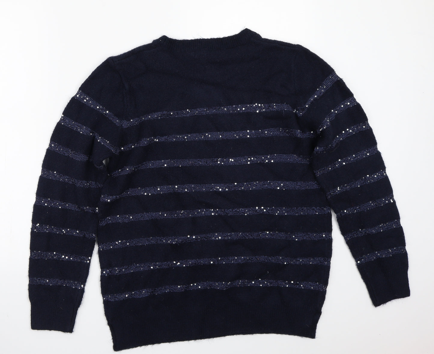 Isle Womens Blue   Pullover Jumper Size M