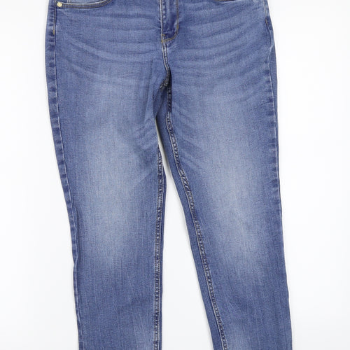 ORSAY Womens Blue   Cropped Jeans Size 40 L24 in