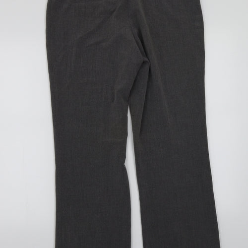 Fred & Flo Womens Grey   Trousers  Size 14 L29 in