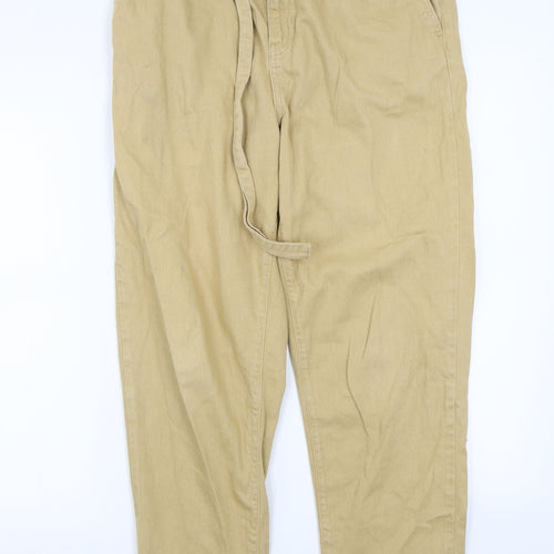 Denim & Co. Womens Beige   Straight Jeans Size 14 L28 in