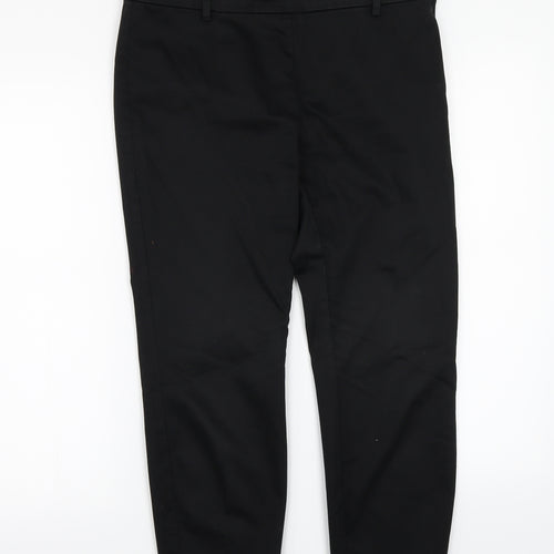 H&M Womens Black   Trousers  Size 10 L24 in