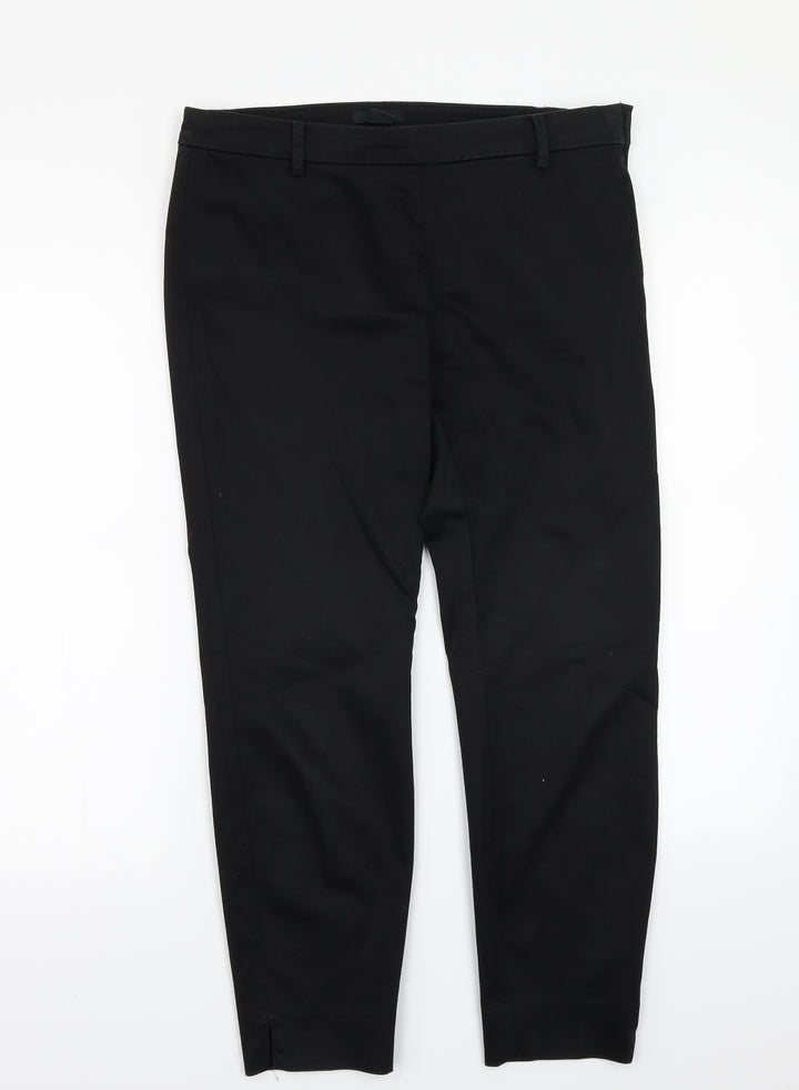 H&M Womens Black   Trousers  Size 10 L24 in