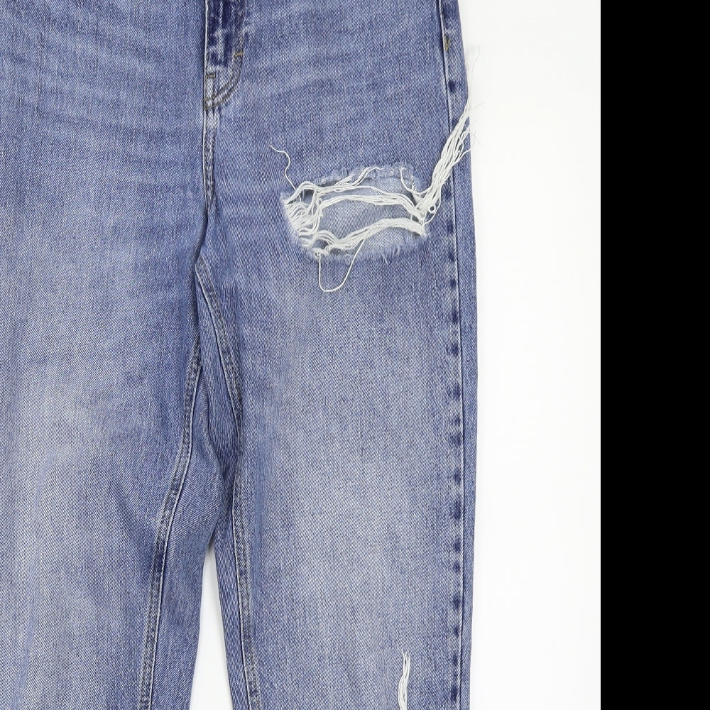 Topshop Womens Blue   Straight Jeans Size 30