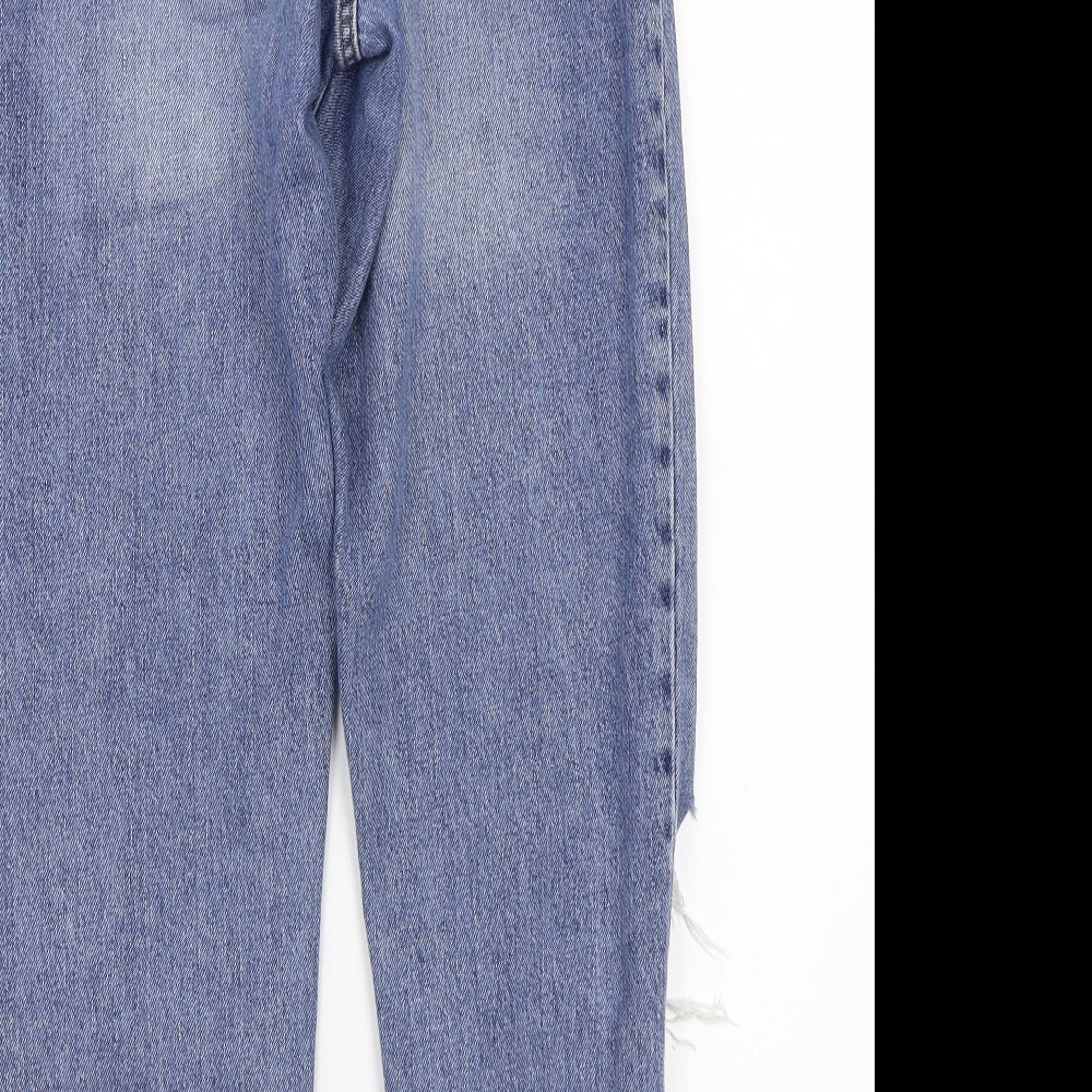 Topshop Womens Blue   Straight Jeans Size 30