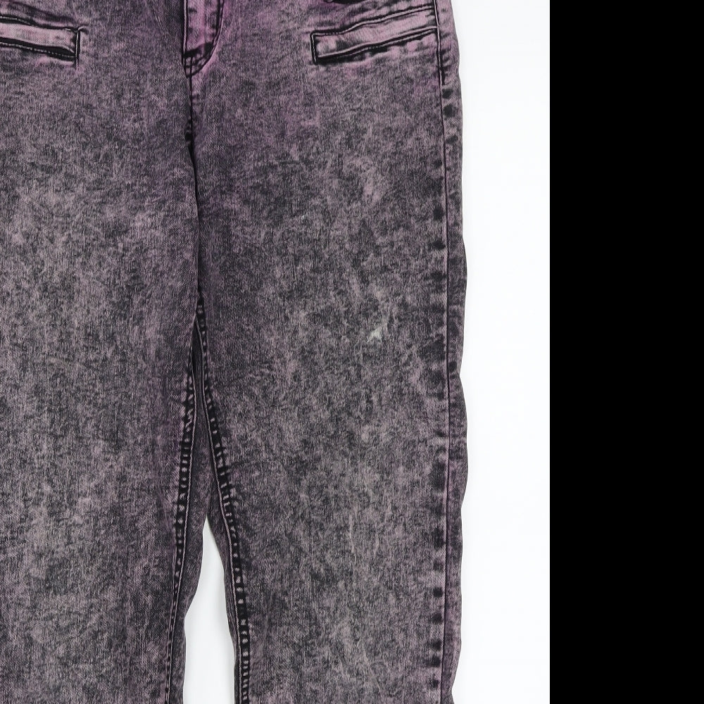 Lottie Loves Womens Grey   Straight Jeans Size 14 L25 in