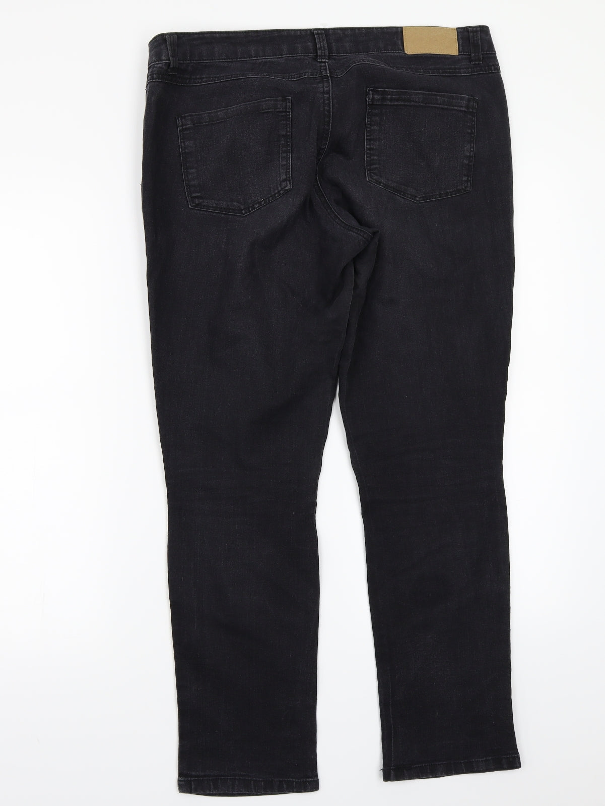 Dorothy Perkins Womens Black   Straight Jeans Size 14 L26 in