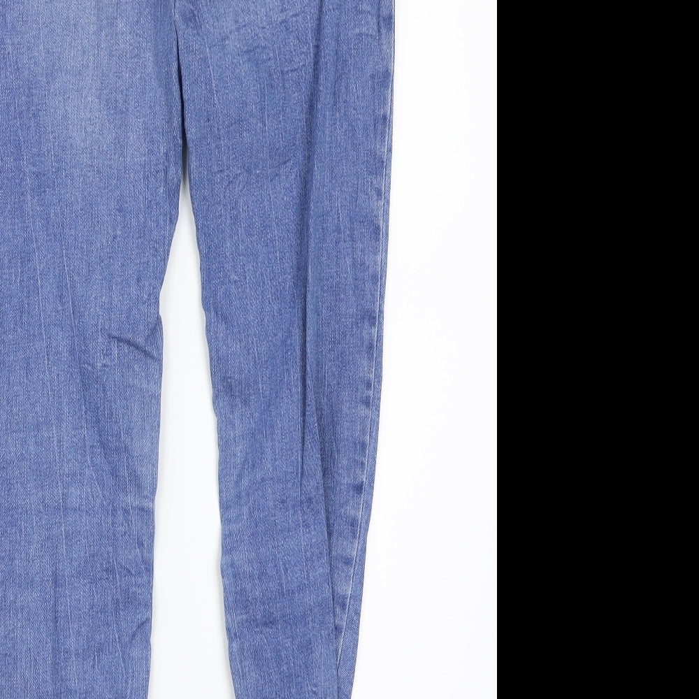Denim & Co. Womens Blue   Skinny Jeans Size 12 L28 in