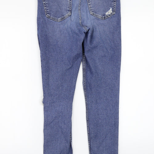 Topshop Womens Blue   Straight Jeans Size 30 L29 in