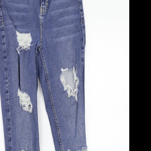 Topshop Womens Blue   Straight Jeans Size 30 L29 in