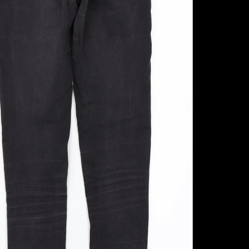 Missguided Womens Black   Straight Jeans Size 10 L29 in